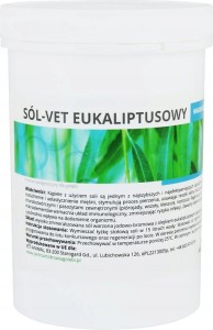 Sól-Vet Eukaliptusowy Vet Animal 1kg RUMI-ROL vet-animal sól do kąpieli