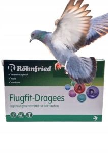 Tabletki poprawiające wydolność gołębi Rohnfried Flugfit 60 szt. dragees